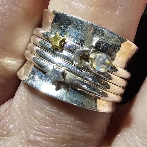 Sterling Silver Spinner Ring - Picture 1 of 5